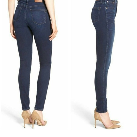 Madewell Denim - Madewell 10” High Riser Dark Wash Skinny Skinny Jeans Sz 25